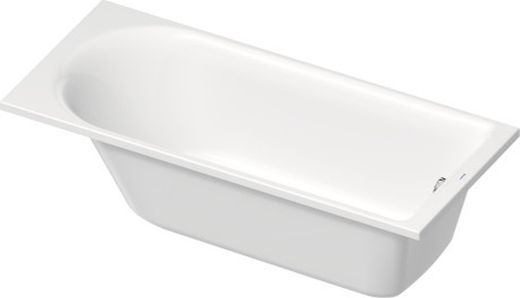 Banheira retangular 1700x750mm com inclinação dorsal