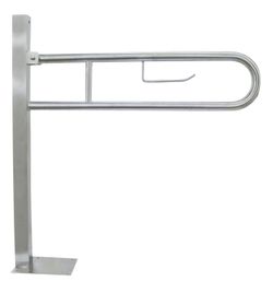 Barra abatible ducha acero inoxidable AISI 304 satinado anclaje suelo