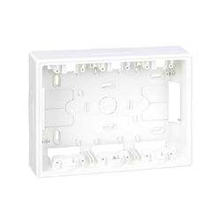 Base caja de pared de superficie para 3 elementos dobles blanco Simon 500 Cima