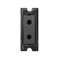 Base de enchufe bipolar negro Simon 82 Centralizaciones
