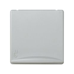 Schuko stopcontact met klep grijs Simon 27 Play