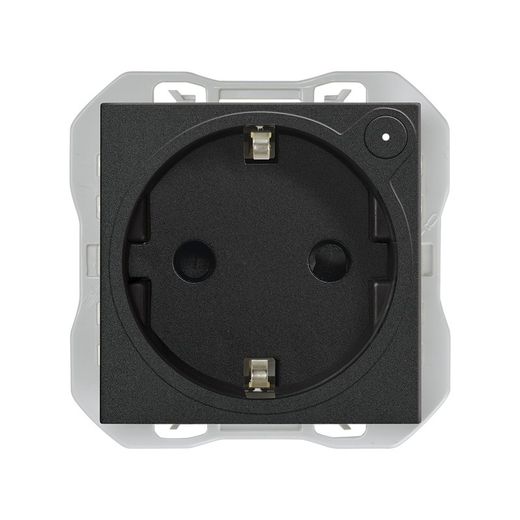 German socket outlet Simon iO matt black
