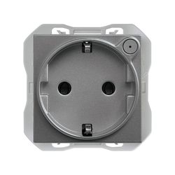 Base de enchufe schuko Simon iO titanio