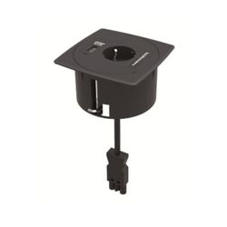 Base multifunción 1 base y 1 cargador USB antracita