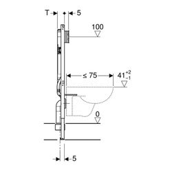 Geberit Duofix Rahmen für 114 cm Wandtoilette