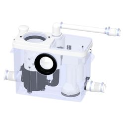 Rack de grohe com cisterna e triturador para banheiro completo SANIWALL pro UP