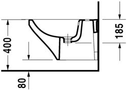 Bide Suspended Duravit Durastyle