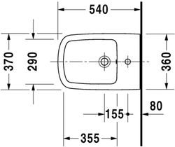 Bide Suspended Duravit Durastyle