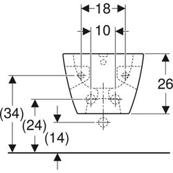 Bidé suspenso Geberit Selnova Square Premium
