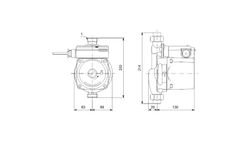 Kompakte Druckpumpe UPA 15-120 Schuko Stecker Grundfos