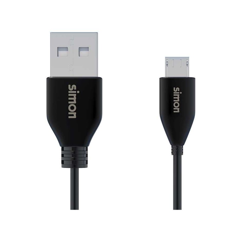 Adaptador USB Micro B a Lightning Negro