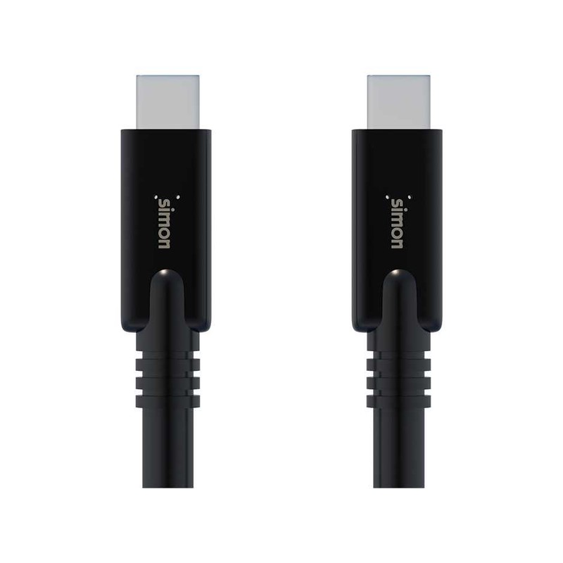 Cable USB 3.1C-USB C 1m negro Simon — Rehabilitaweb