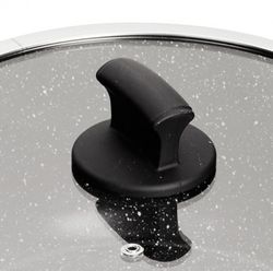 Hoher Schmortopf mit Deckel Absolut Black Serie 24 cm