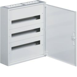 Caja de distribución superficie metálica 3 filas 72 módulos Hager