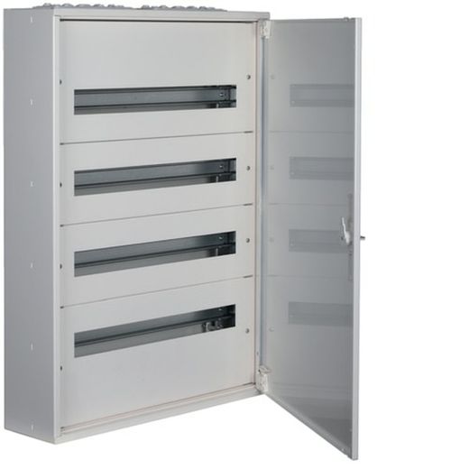 Metal surface distribution box 4 rows 96 Hager modules