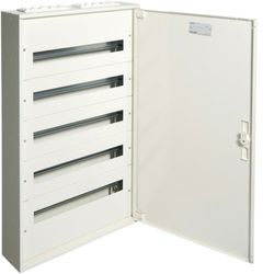 Caja de distribución superficie metálica 5 filas 120 módulos Hager