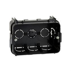 Caja de empotrar americana para 4 medios elementos para tabique de obra Simon 27