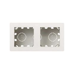 Caja de superficie compacta Simon 270 con 2 elementos blanco
