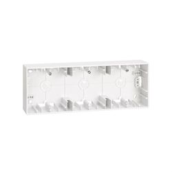 Scatola di superficie per 3 elementi bianco Simon 27