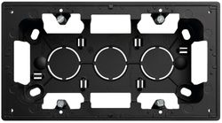Caja de superficie Simon 270 con 2 elementos negro mate