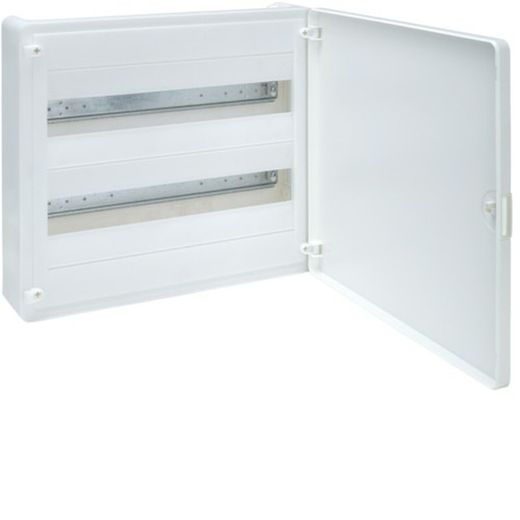 Caixa de superfície de golfe VF com 2 filas 36 módulos branco opaco e QC Hager