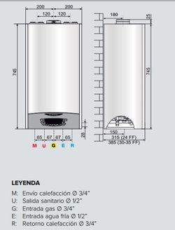 Caldera de condensación Ariston Clas One 24FF EU