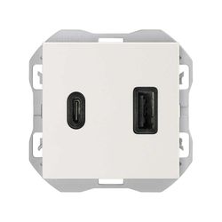 Cargador USB doble A + C Simon 270 3,1A Quickcharge blanco