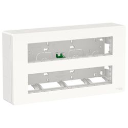 Centralización empotrar 2x10 módulos blanco activo Schneider electric