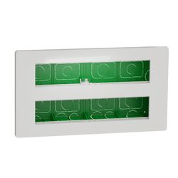 Centralización superficie 2x10 módulos blanco New Unica System + Schneider electric