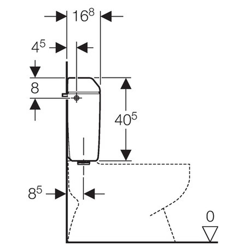 Couvercle de réservoir - réservoir AP 128 simple débit - Geberit