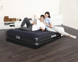 Eenpersoons opblaasbaar matras met dubbele hoogte 1910x970 mm