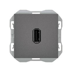 Conector USB Simon 270 datos tipo A titanio