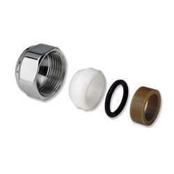 Conjunto dos conexiones M antielectro M24-16 diámetro 15 amarillo, para tubo de cobre