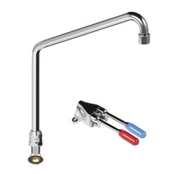 Conjunto de pedal con caño giratorio