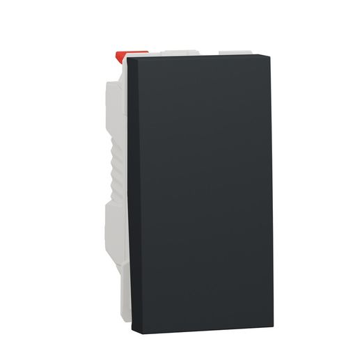 Chave 1 módulo preto Schneider electric