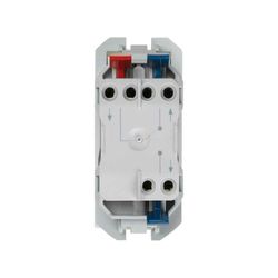 Conmutador pulsante Simon 10 AX con módulo estrecho aluminio Simon 270