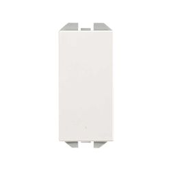 Conmutador pulsante Simon 10 AX con módulo estrecho blanco Simon 270
