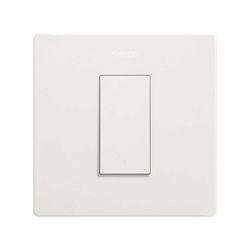 Crossover pulsante Simon 10 AX con modulo stretto Simon 270 bianco