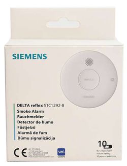 Detector de humo con batería de litio sellada Siemens