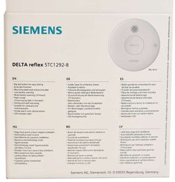 Detector de humo con batería de litio sellada Siemens