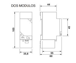 Dinuy Analog Time Switch 2 Module Qt 24H