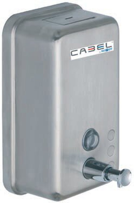 Dosificador de jabón vertical 1200ml Inox satinado Cabel — Rehabilitaweb