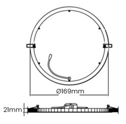 Foco Downlight LED ROY 12W / Ø169 / CCT