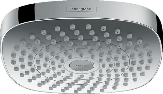 Hansgrohe Select White / Chrome Overhead Shower