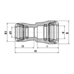 Verloopschakel van 32 naar 25 mm