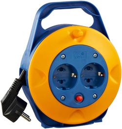 Enrollacables de 5 metros 2 tomas de 3000W Solera
