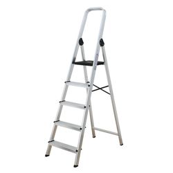 Escalera aluminio 5 peldaños HABITEX