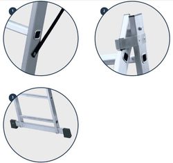 Escalera transformable ALTIPESA 2x9 tramos