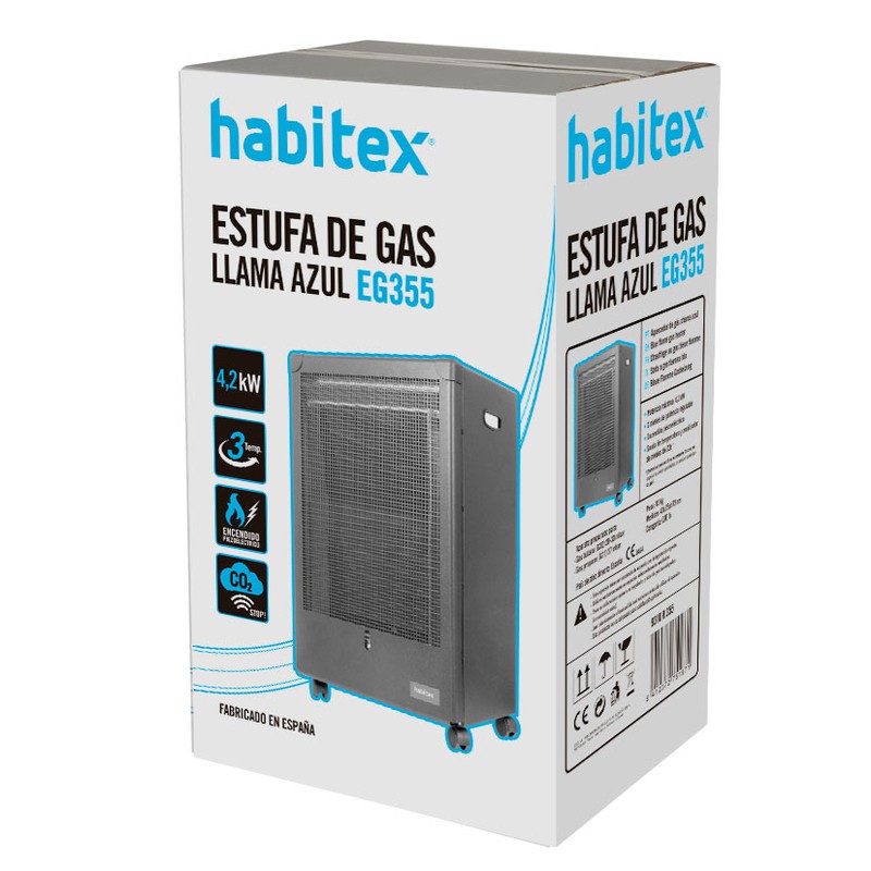 HABITEX gasfornuis blauwe vlam EG355 —