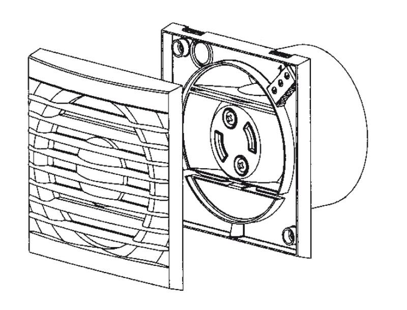 Extractor aseo ventiladores SolerPalau EDM-80L rectangular